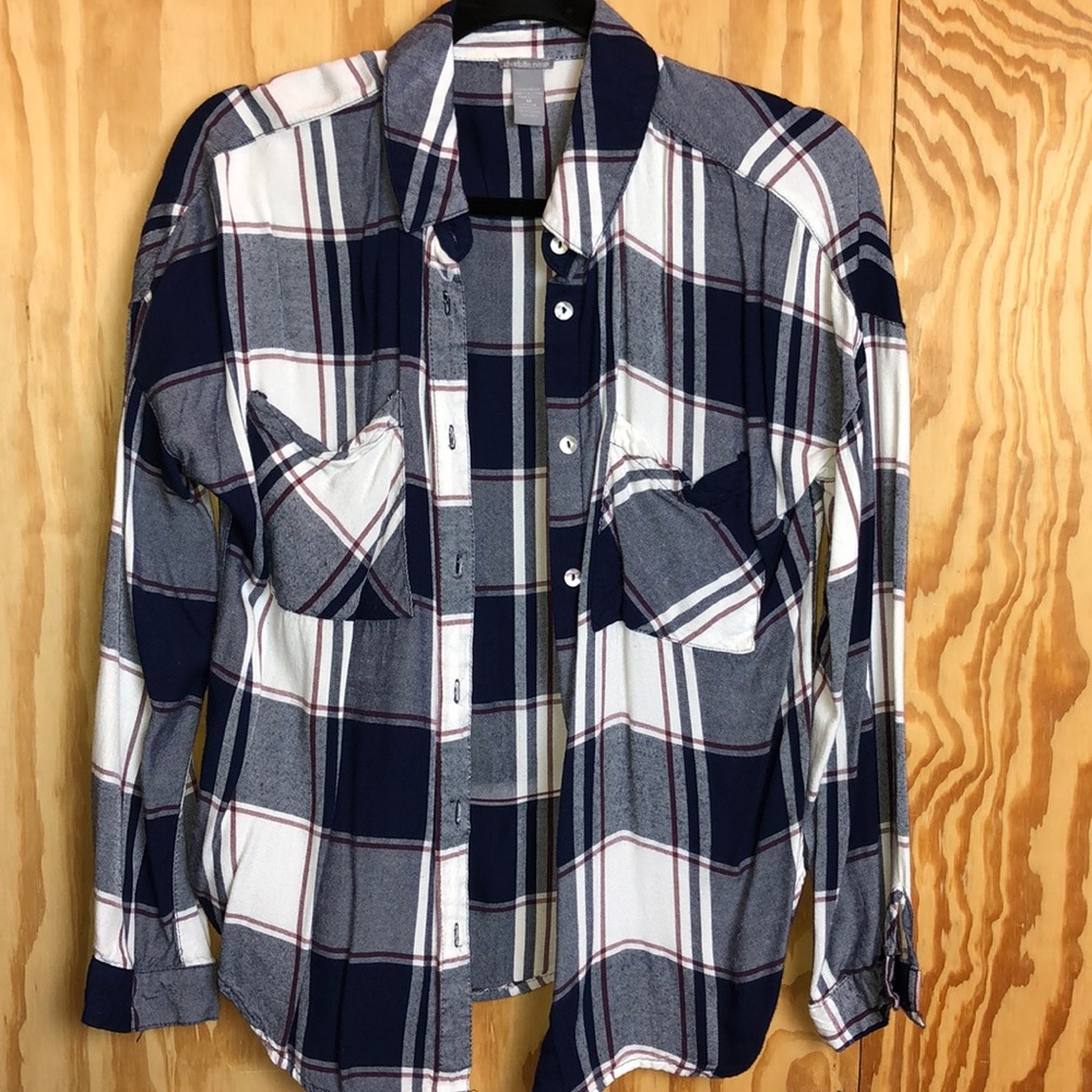 Red white and blue flannel